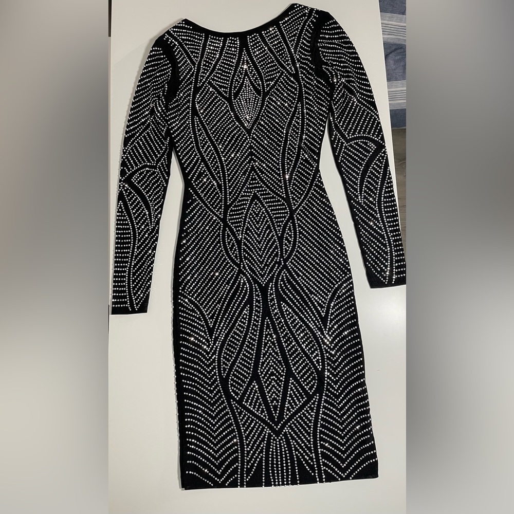 Beautiful rhinestone midi dress